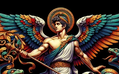 El dios Hermes, mensajero de los dioses olímpicos