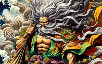 Fujin, el dios del viento