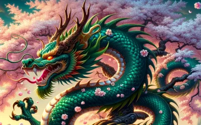 ¿Cómo se llaman los dragones japoneses?
