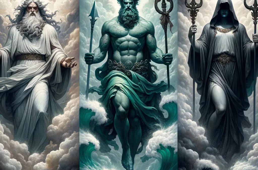 ¿Quiénes eran «los tres grandes» dioses de la mitología griega?