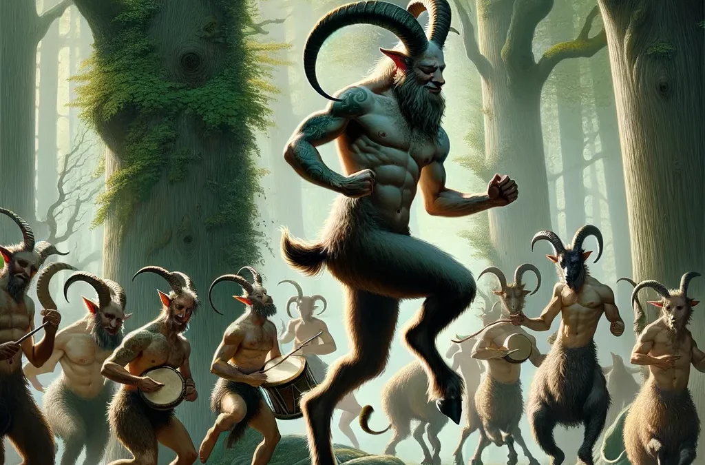 Sátiros, seres semihumanos lujuriosos