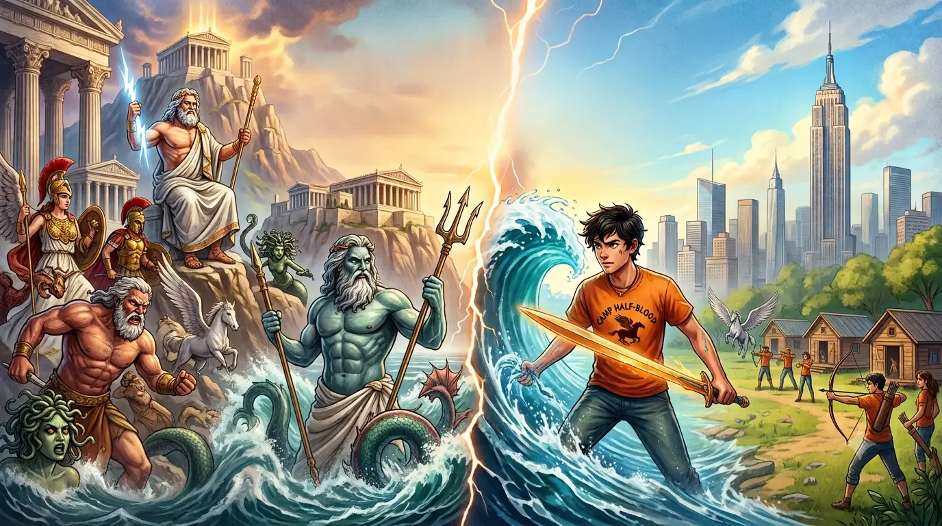 percyjackson La verdadera mitología griega en Percy Jackson: Leyendas reales vs. ficción